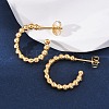 PVD Vacuum Plating 304 Stainless Steel Half Hoop Earrings EJEW-H100-11C-G-1