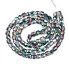 Electroplate Transparent Glass Beads Strands EGLA-N002-13-B01-2