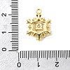 Christmas Brass Micro Pave Cubic Zirconia Pendants KK-L258-04G-E01-3