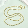2.5MM Brass Rice Ball Chain Necklaces LS-NJEW-P339-04G-3