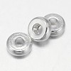 Flat Round Brass Spacer Beads LS-KK-E738-65C-S-1