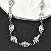 304 Stainless Steel Ladybug Link Chain Necklaces for Women Men NJEW-K249-21B-P-2