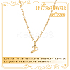 1pc 304 Stainless Steel Letter Pendant Necklaces NJEW-LP0001-39P-G-2