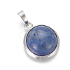 Natural Dyed Lapis Lazuli Pendants G-L512-B05-2