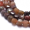 Natural Multi-Color Agate Beads Strands G-D0013-24-3