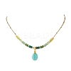 Natural Malaysia Jade Pendant Nekclaces NJEW-JN05917-03-2