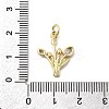 Brass Micro Pave Cubic Zirconia Pendants KK-A278-01B-02G-3
