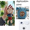 Black & White Plastic Wiggle Googly Eyes Buttons DIY Scrapbooking Crafts Toy Accessories KY-PH0001-12-4