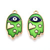 304 Stainless Steel Enamel Pendants X1-STAS-T068-06-1