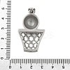 304 Stainless Steel Rhinestone Pendants STAS-G346-54P-3