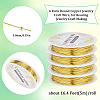 4 Rolls Copper Jewelry Craft Wire CWIR-SC0001-07-2