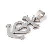 Non-Tarnish 201 Stainless Steel Pendants STAS-A094-10P-2