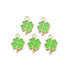 Rack Plating Alloy Enamel Pendants LS-X-ENAM-N055-088-02LG-1