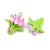 Alloy Enamel Pendants FIND-G101-09G-3