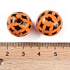 Halloween wood beads WOOD-S064-01B-2