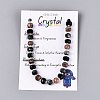 Natural Rhodonite & Eagle Eye & Obsidian Beads Strands G-Q614-03A-02-6
