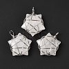 Natural Quartz Crystal Pendants G-D458-07P-06-RS-4