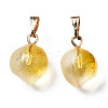 Two Tone Transparent Spray Painted Glass Pendants LS-X-GLAA-N035-015-C04-2