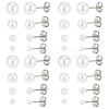 40 Pairs 4 Style Acrylic Imitation Pearl Ball Stud Earrings for Girl Women STAS-DC0004-38-1
