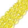 Electroplate Glass Beads Strands LS-EGLA-D015-15x10mm-30-A-1