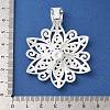 Tibetan Style Alloy Focal Pendants TIBEP-LF9727Y-S-FF-3