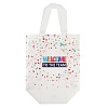 Printed Non-Woven Reusable Folding Wine Bottle Gift Bags with Handle ABAG-C012-04A-2