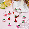 48Pcs 6 Colors Transparent Resin Pendants RESI-SC0036-63A-4