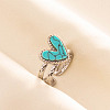 304 Stainless Steel Heart Cuff Rings QJ7925-3-1