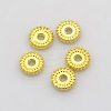 Disc Plating Zinc Alloy Spacer Beads PALLOY-N0101-07-2