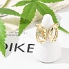 Brass Micro Pave Clear Cubic Zirconia Cuff Rings for Women Men RJEW-Z080-03G-1