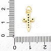 Brass Micro Pave Cubic Zirconia Pendants KK-S510-17G-3