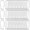 120Pcs 304 Stainless Steel Hoop Earrings Findings Kidney Ear Wires STAS-SP0001-32C-P-1