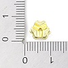 Brass Pave Clear Cubic Zirconia Beads KK-F875-13G-3