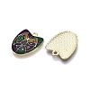 Carnival/Mardi Gras Theme Alloy Enamel & Glitter Powder Pendants ENAM-T020-53E-RS-2