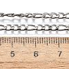 Tarnish Resistant 304 Stainless Steel Figaro Chain Necklace Making STAS-K168-03P-3