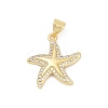 Brass Micro Pave Cubic Zirconia Pendants KK-D317-070G-1