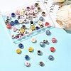 56Pcs 11 Colors Handmade Porcelain Beads PORC-FS0001-32-7