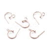 304 Stainless Steel Half Hoop Earrings STAS-Z028-B02-RG-3
