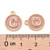 Golden Plated Alloy Enamel Charms X-ENAM-S118-07C-3