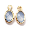 Eco-Friendly Brass with Glass Pendants X-KK-K268-01J-2