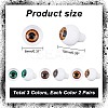 6 Pairs 3 Colors Teardrop Shaped Acrylic Doll Craft Eyes DIY-GA0004-57C-2