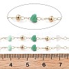 Handmade Brass & Glass Bead Chains CHC-L051-03KCG-03-2