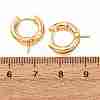 Brass Hoop Earring Findings KK-CBA8EB2-07G-3