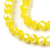 Electroplate Glass Beads Strands EGLA-A034-P2mm-B03-3