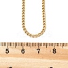 Unisex Casual Style 304 Stainless Steel Curb Chain Necklaces STAS-O037-54G-3