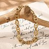 304 Stainless Steel Mariner Link Chain Bracelets for Women BJEW-F488-54A-G-2