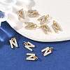 SHEGRACE Brass Micro Pave Clear Cubic Zirconia Pendants XGRQ29404-394G-N-4