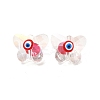 Evil Eye Glass Butterfly Beads G-P485-01C-2