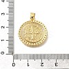 Rack Plating Brass with Cubic Zirconia Pendants KK-Z086-33G-04-3