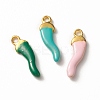 Alloy Enamel Charms PALLOY-F259-02G-3